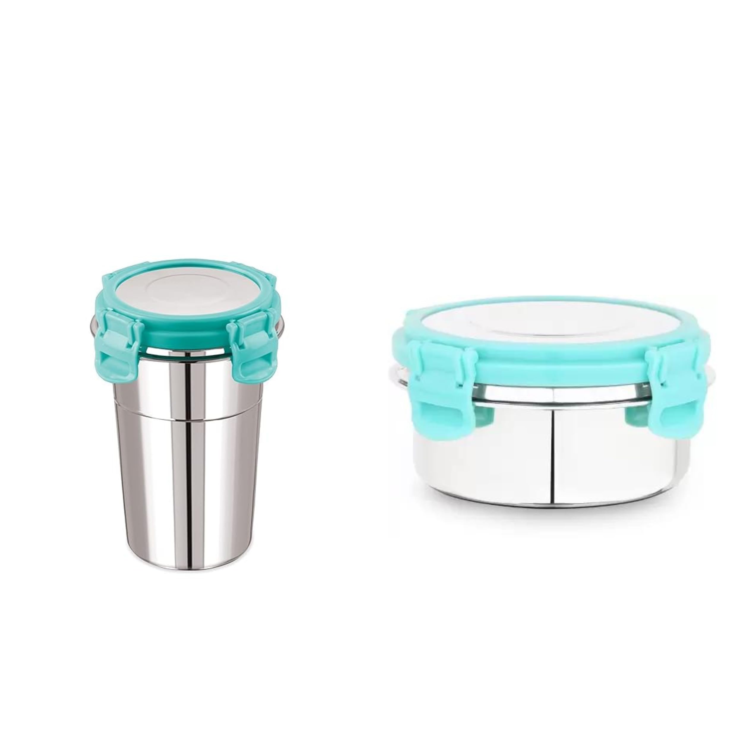 Airtight Big Glass Tumbler with Lid