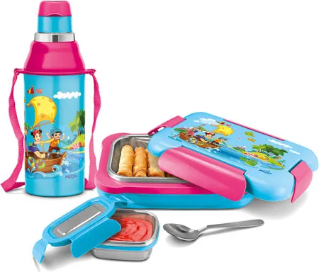 Customized Tiffin Box & Bottle Set