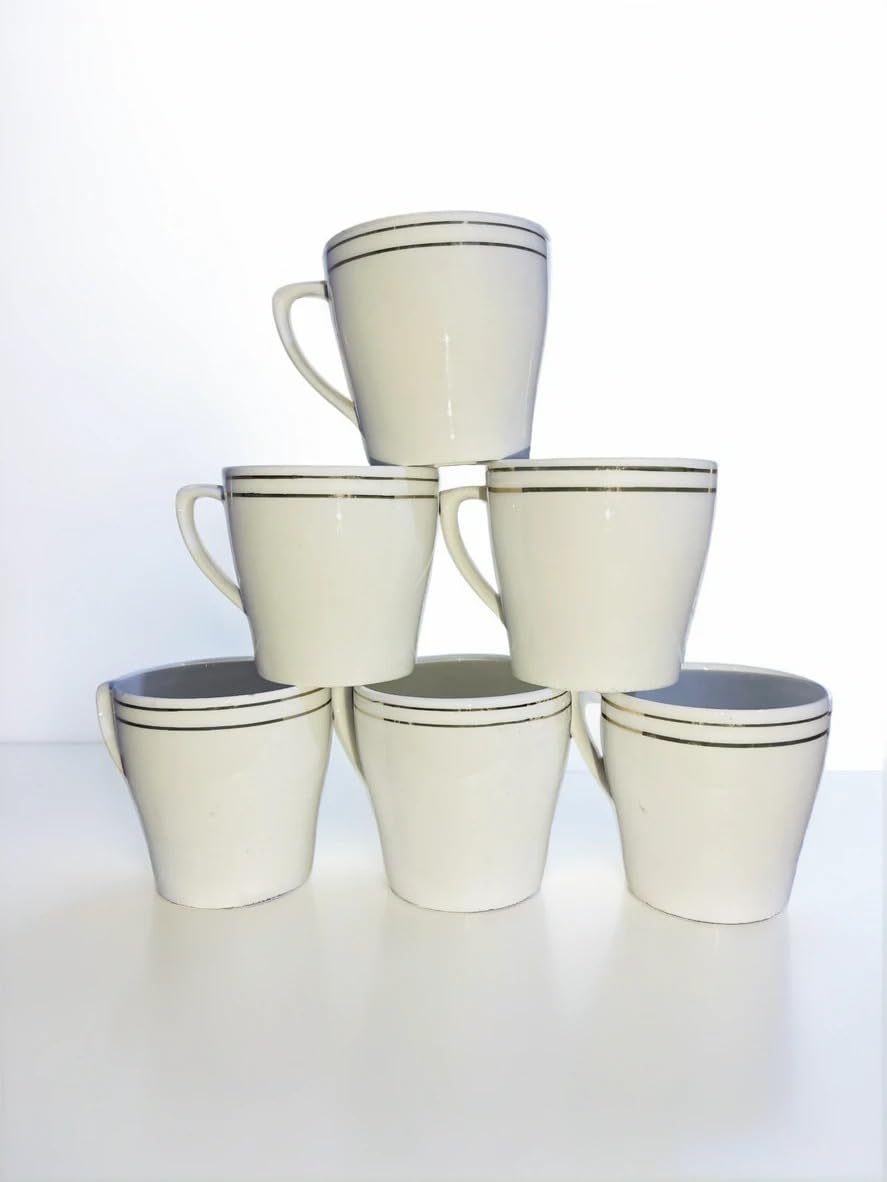 Bone China Tea & Coffee Cups Set of 6