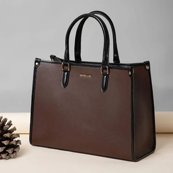 Women Solid Structured Casual Tote Bag