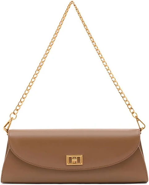 Women Brown Louisa Solid Clutch